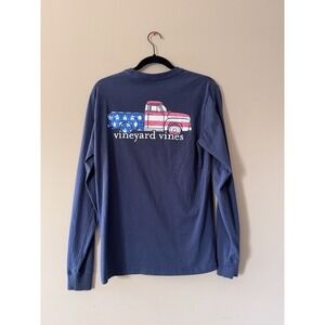 Vineyard Vines Adult Size XS Tee Shirt Navy Blue American Pick up Truck USA